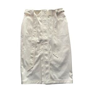 New York & Company women’s Skirt # 4 Stretch White High-Rise 26” Bodycon Modest.
